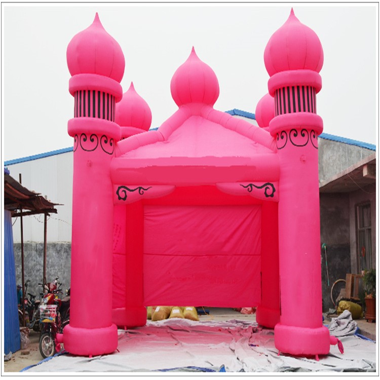 清水粉色帐篷